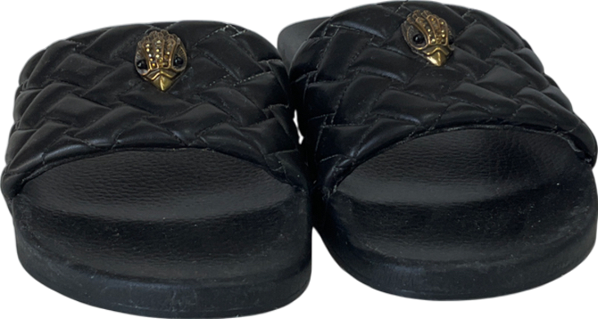 Kurt Geiger Black Meena Eagle Slide UK 5 EU 38 👠