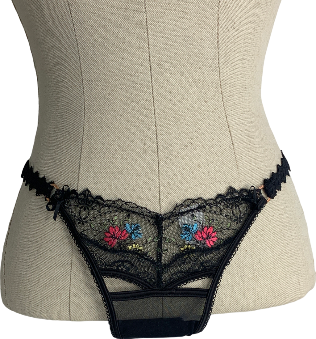 Lounge Underwear Black Xena Intimates Set UK M