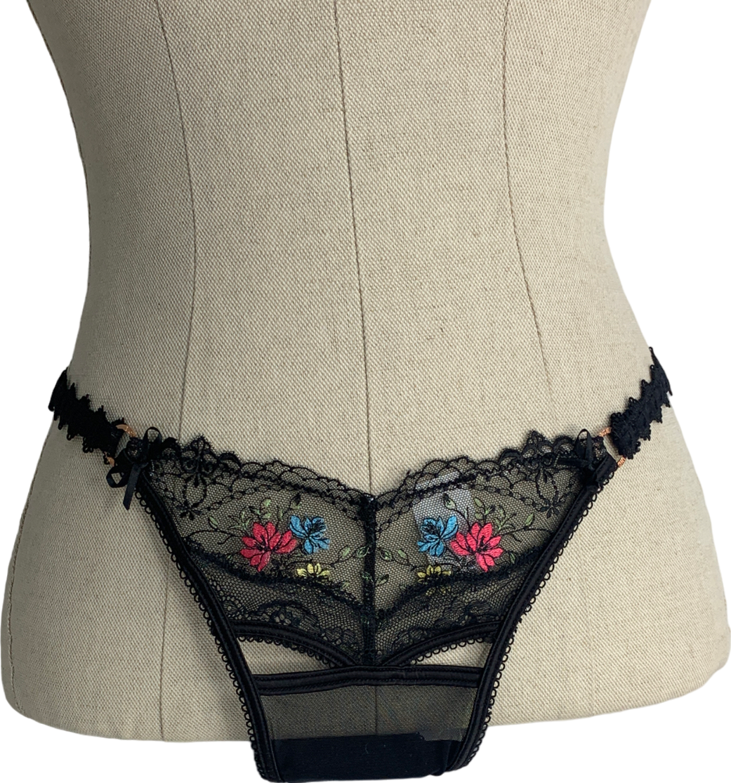 Lounge Underwear Black Xena Intimates Set UK M