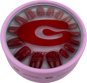 Glaize Stick-on Gel Nails Classic Red One size