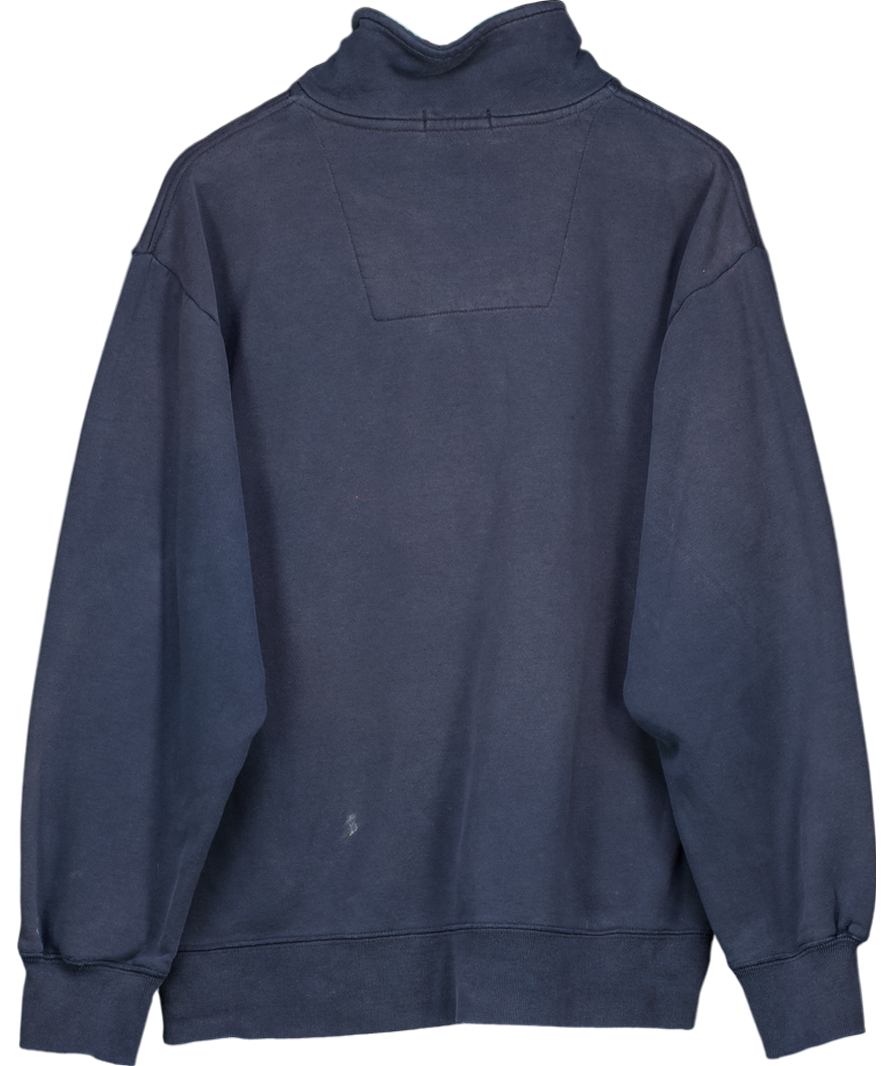 Nautica Blue Tall Navtech Quarter-zip Sweater UK L