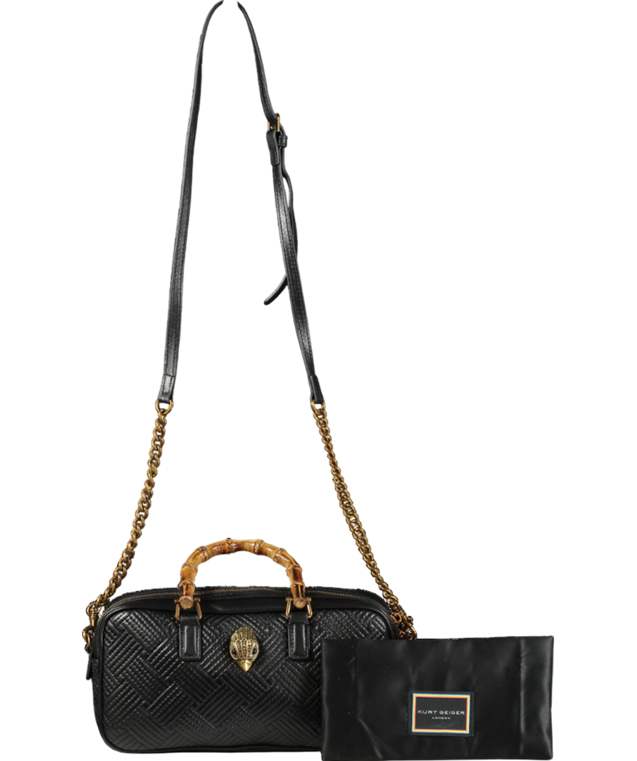 Kurt Geiger Black Mini Bamboo Bag