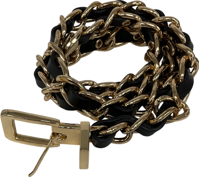 Chain Black And Gold Belt One Size