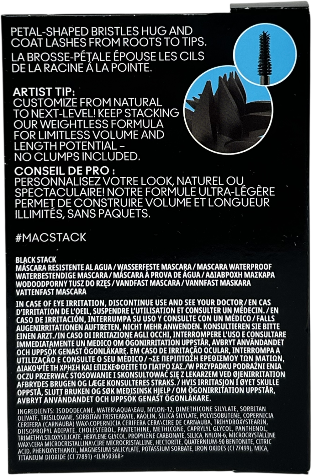 MAC Macstack Waterproof Mascara Black 12ml