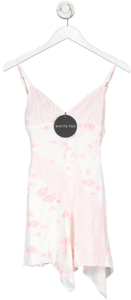 White Fox Pink Settle For You Mini Dress UK XS