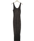 White Fox See The Light Maxi Dress Black UK L