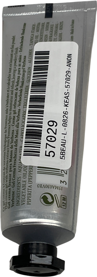 L'Occitane Cooling Hand Cream Gel (travel Size) Verveine 30ml