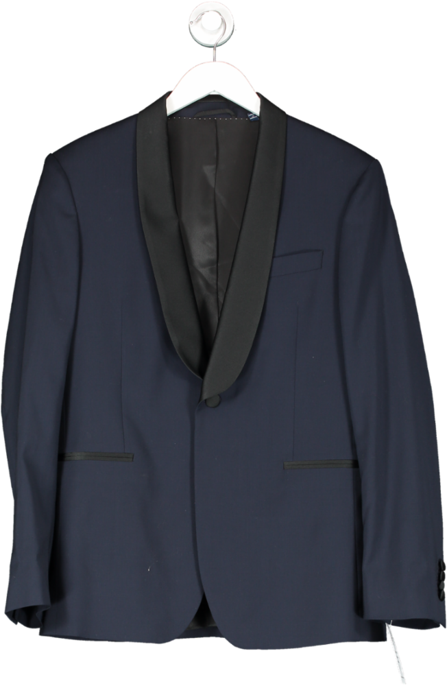 GANT Blue Tuxedo Suit Wool Blazer UK 38" CHEST