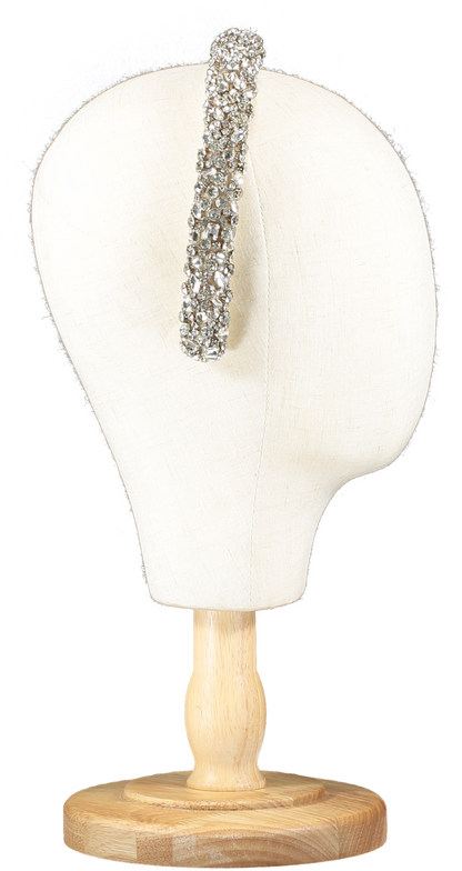 Jennifer Behr Cream crystal embellished Czarina Headband One Size