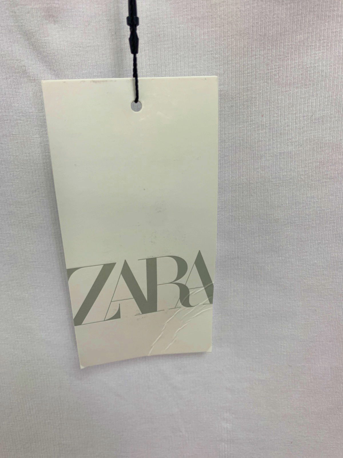 Zara White Ruffled Mini Dress UK S