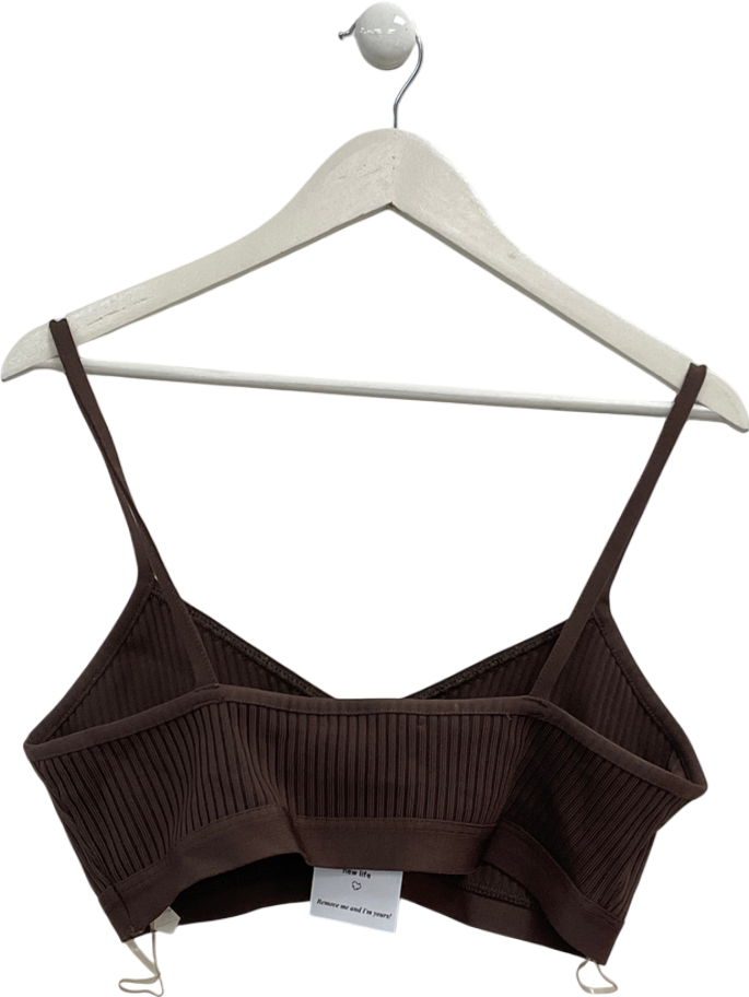 House of CB Evie Brown Bandage Bralette UK XL