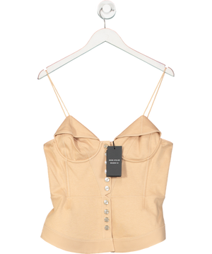 REISS Beige Atelier Picton Corset Top UK 14