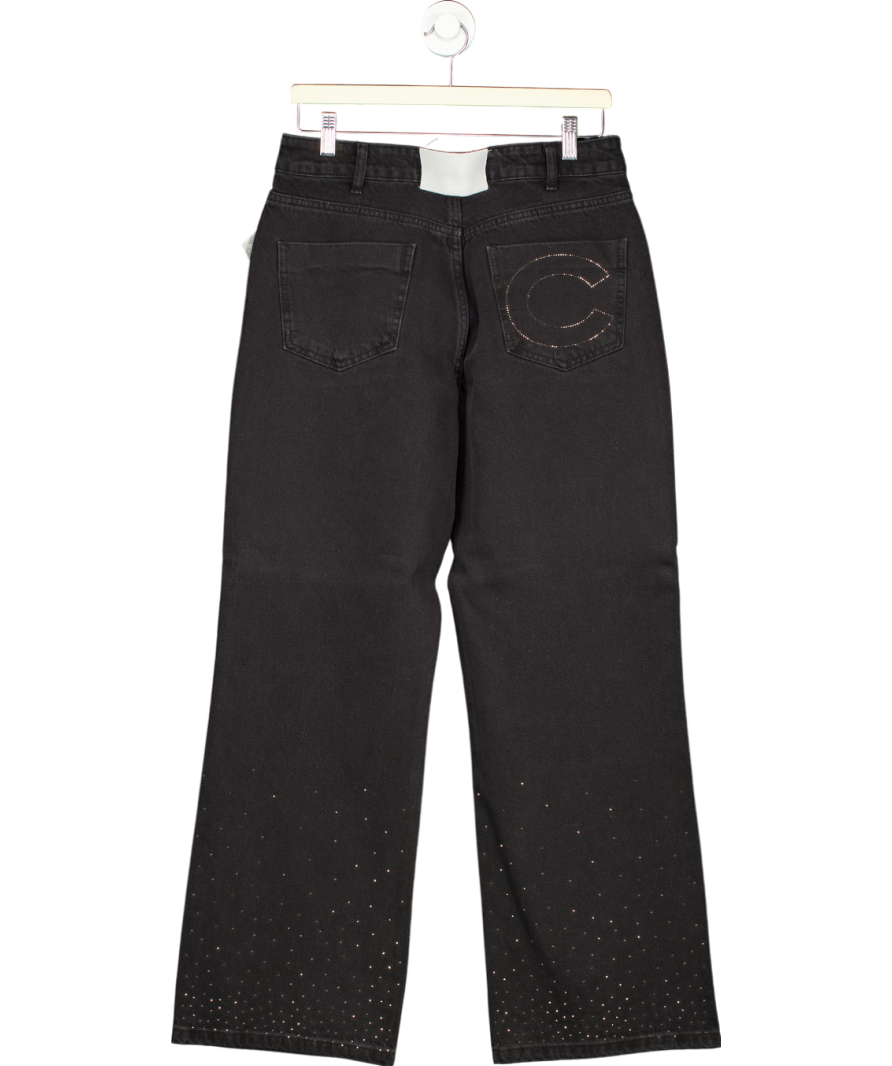 Cernucci Black Ladies Relaxed Mid Rise Jeans UK 10