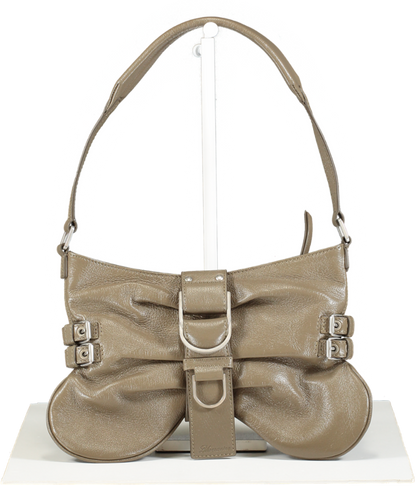 Blumarine Beige Leather Butterfly Handbag