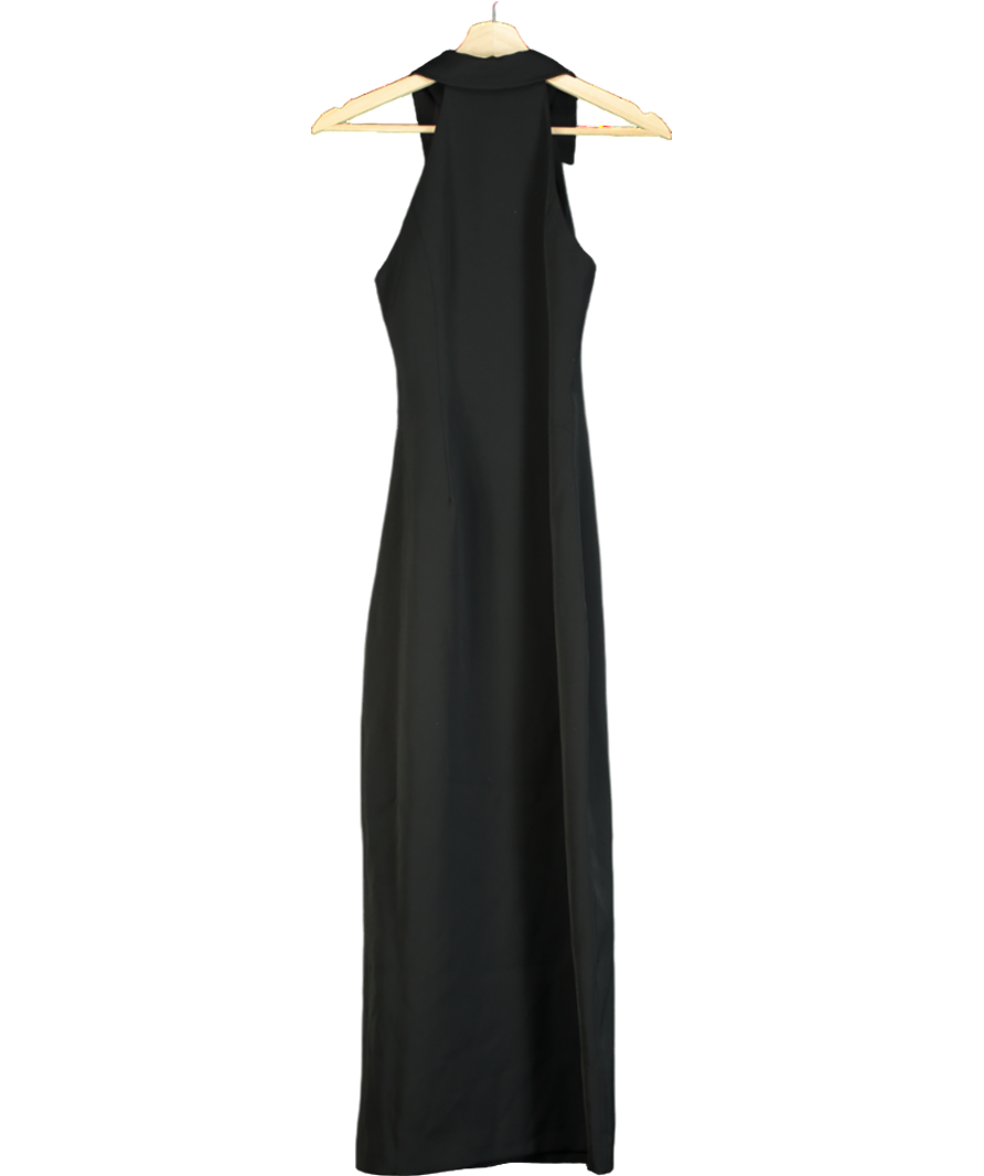 OddMuse Black The Ultimate Muse Collar Maxi Dress UK XS