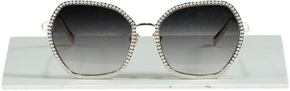 Louis Vuitton Gold Crystal Gems Sunglasses