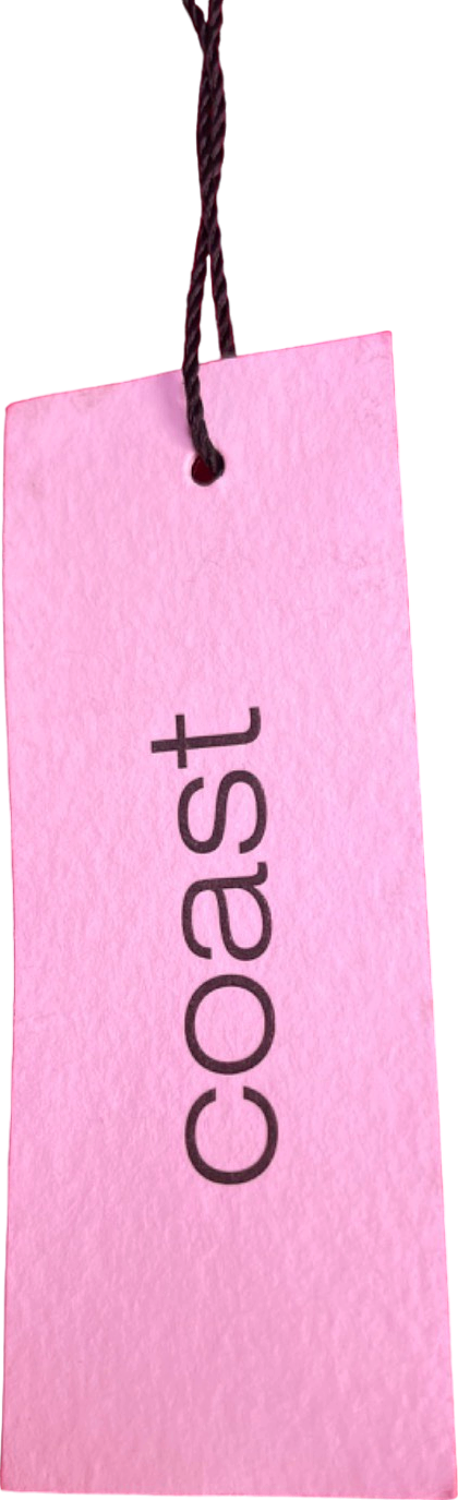 Coast Red Asymmetric Ruffle Dress UK 10