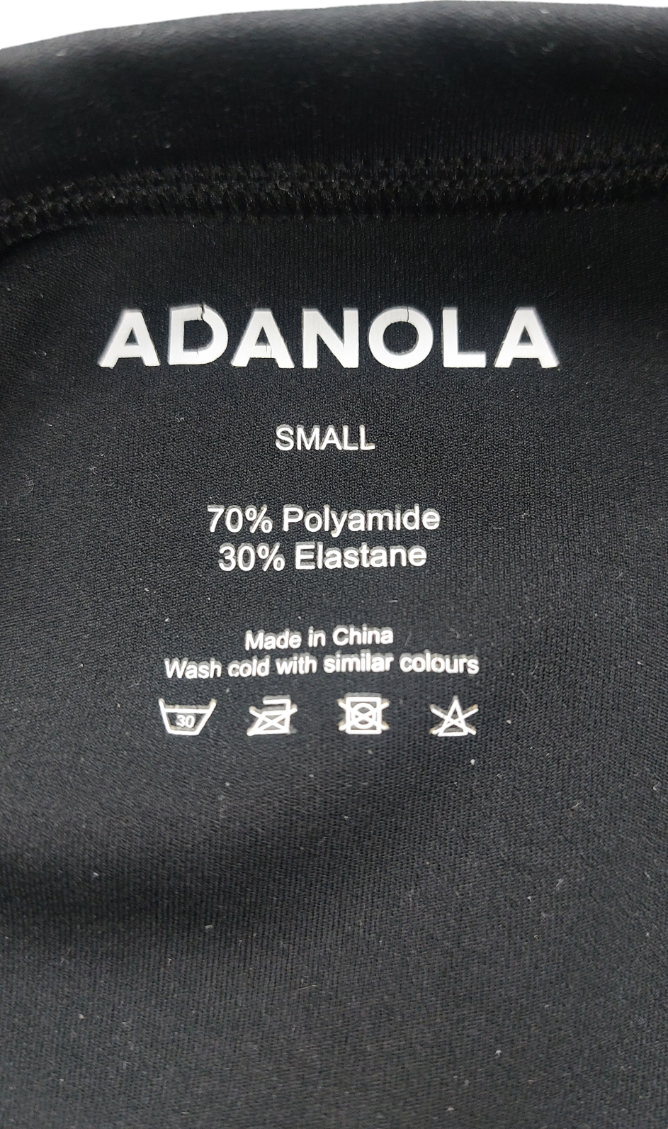 Adanola Black Long Sleeve Top UK S