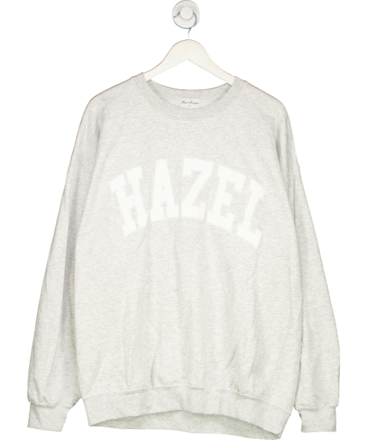 Hazel Boutique Grey The Remi Crewneck UK XL