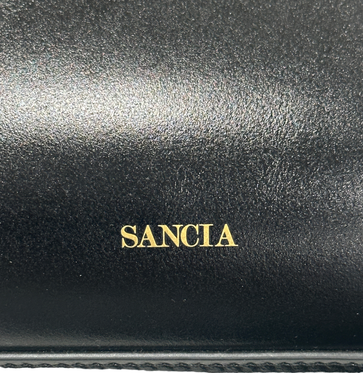 Sancia Black Leather Handbag