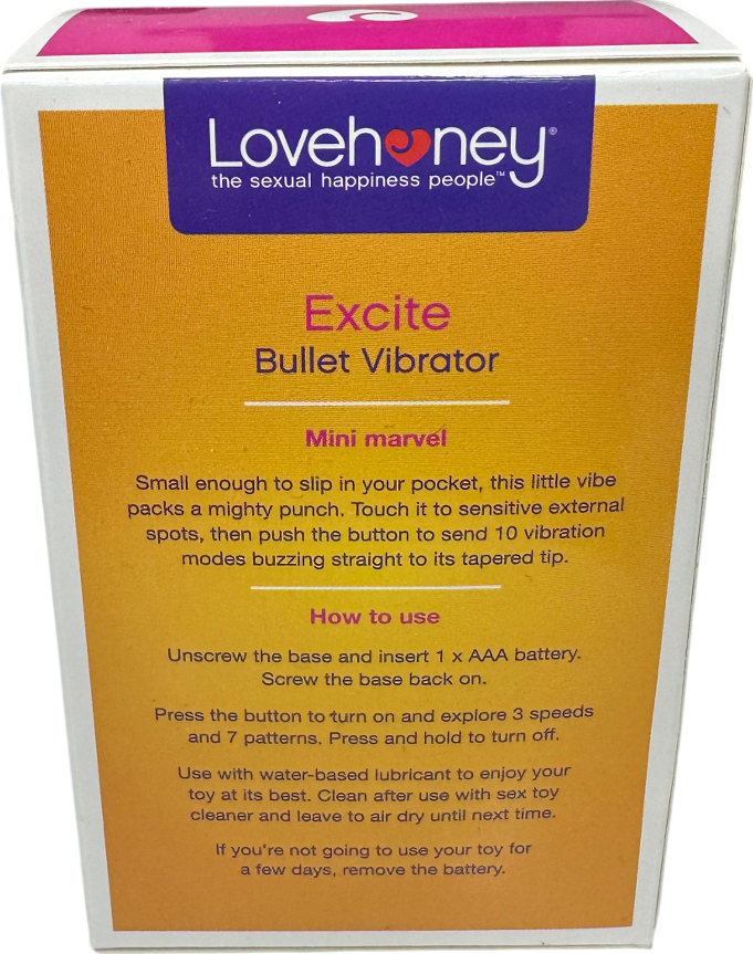 Love Honey 10 Function Excite Bullet Vibrator