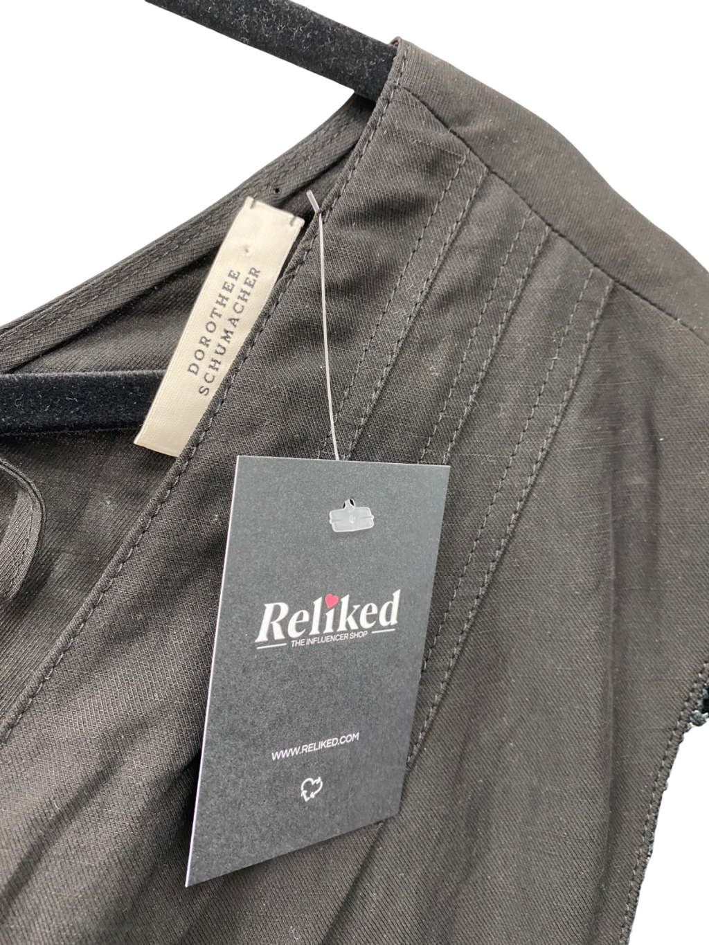 Dorothee Schumacher Black Tassel trim Top UK S