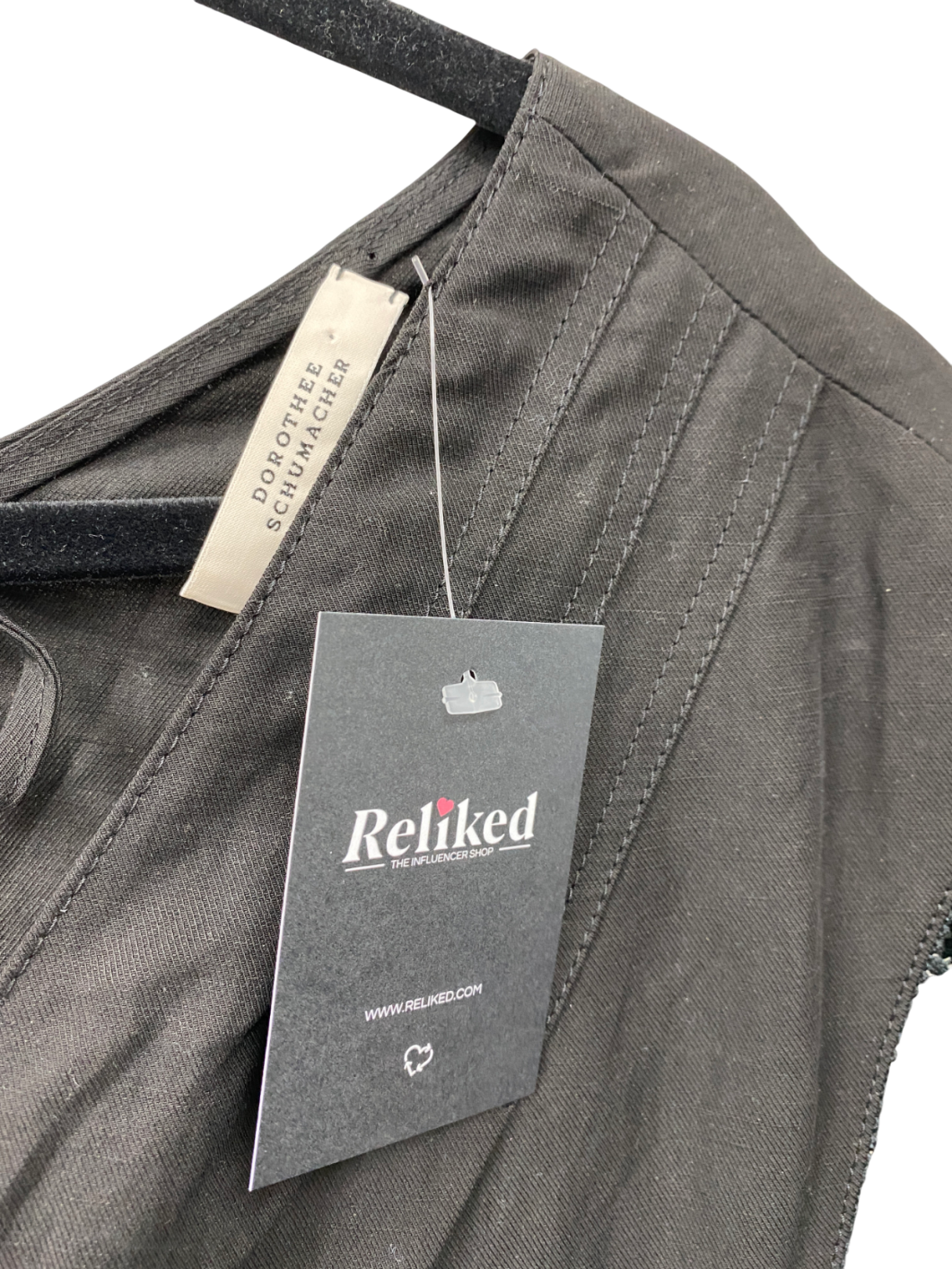 Dorothee Schumacher Black Tassel trim Top UK S