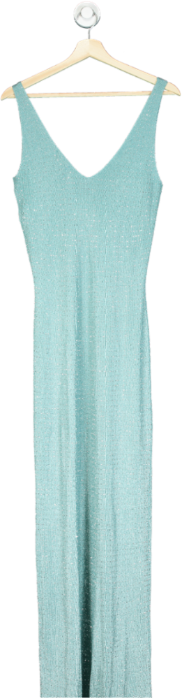 Fashion Nova Aqua Truly Yours Embellished Maxi Dress UK L