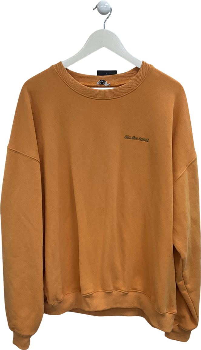 SLA the label Orange Cotton sweatshirt UK L