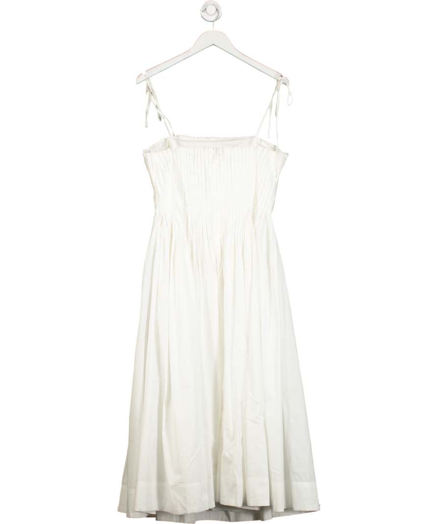 ASOS White A Line Midi Dress UK 8