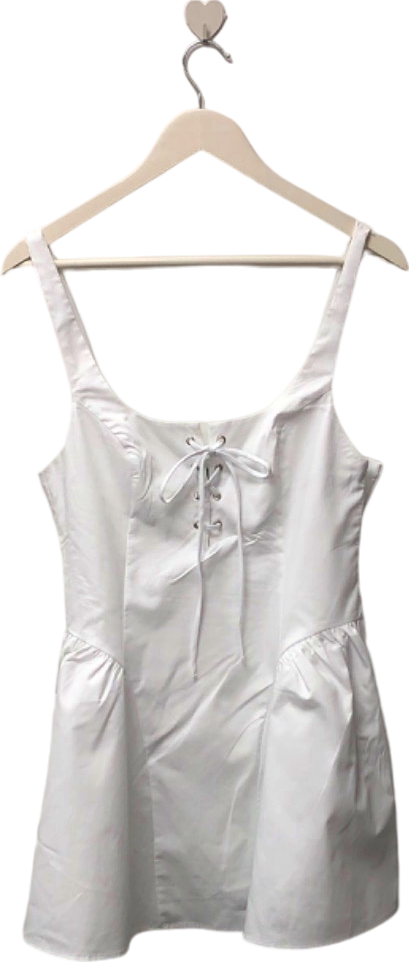 ZARA White Corset Style Dress Medium