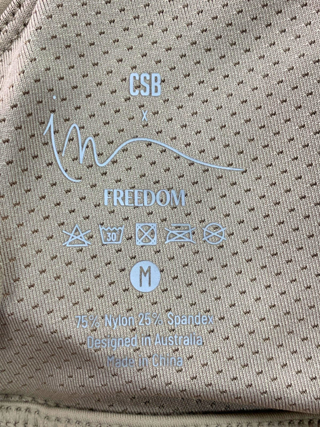 CSB Beige Freedom Sports Bra M