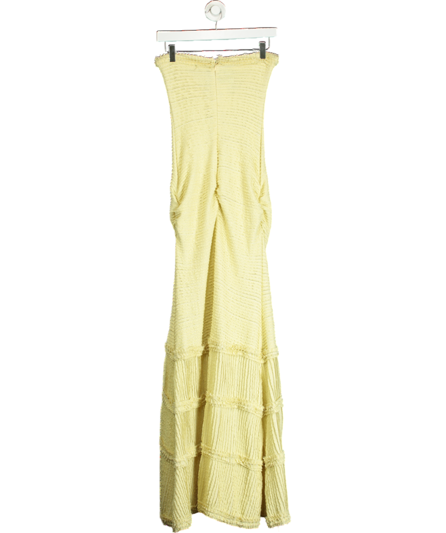 Bad Society Club Yellow Paco Dress UK M