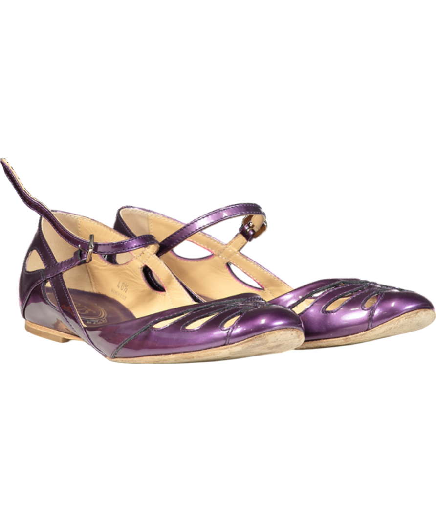 Tod's Purple Mary Jane Patent Pumps UK 7.5 EU 40.5 👠