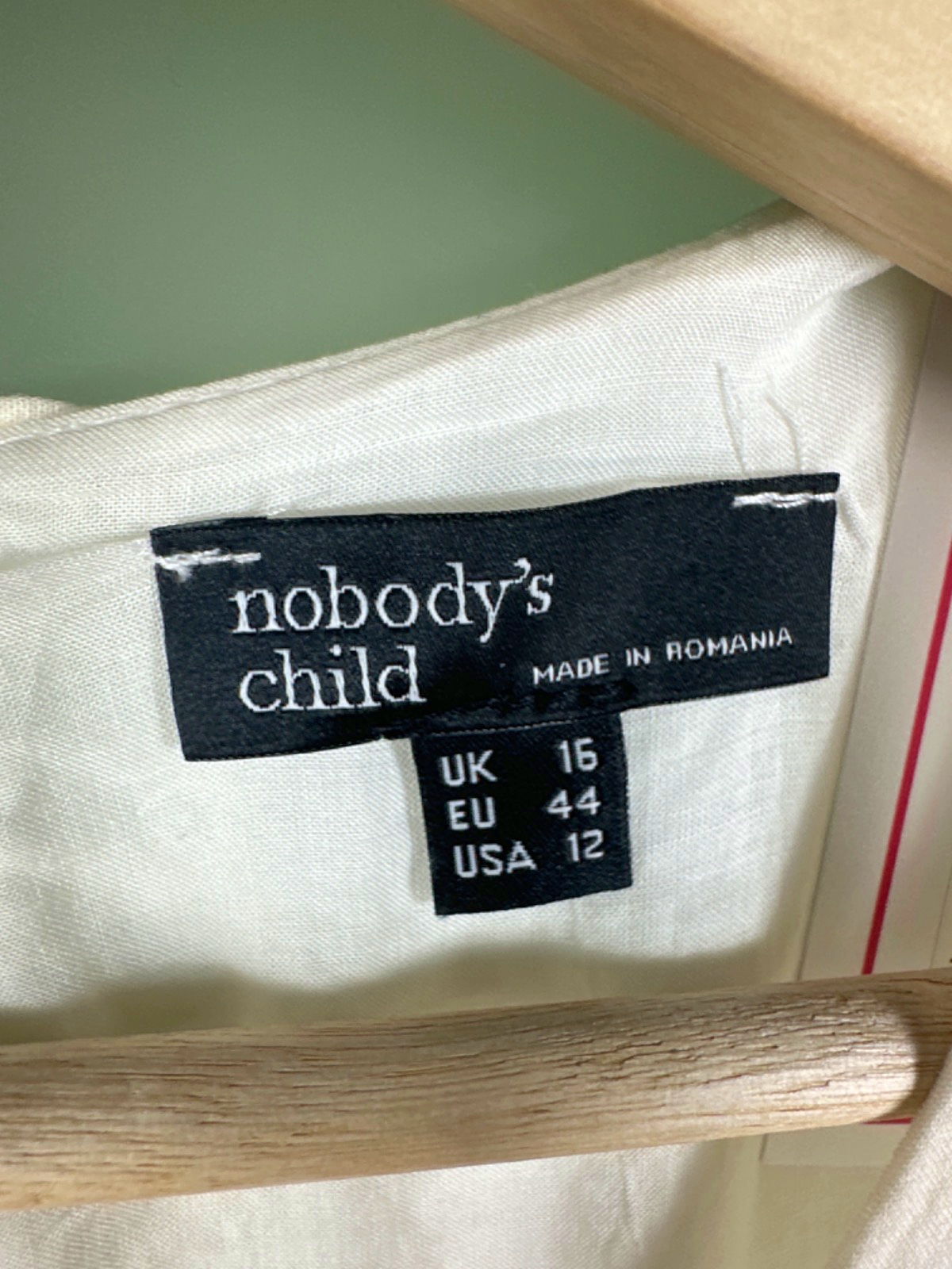 Nobody's Child Cream Tiered Midi Dress UK 16