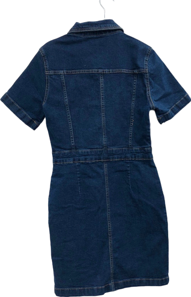 Dorothy Perkins Blue Denim Shirt Dress UK 8