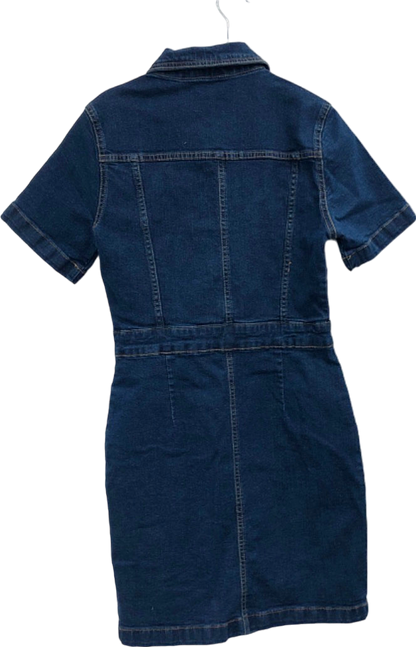 Dorothy Perkins Blue Denim Shirt Dress UK 8