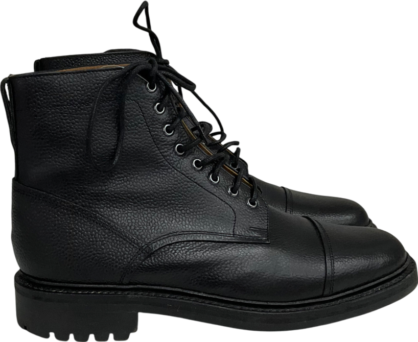 Ecco Black Men's Leather Lace-up Boot UK 9 EU 43 👞