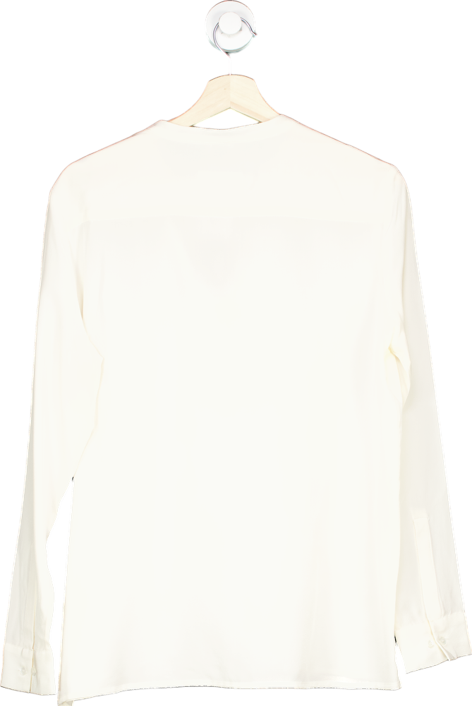 Iris & Ink Off-White Silk Shirt UK 12