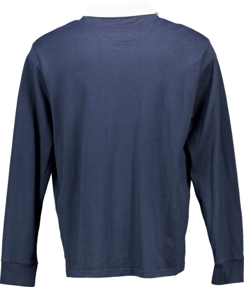 M&S Navy Rugby Shirt UK XL