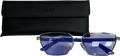 Guess Blue And Gold Sunglasses One Size