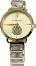 MICHAEL KORS Portia Pave Yellow Gold Dial Ladies Watch - MK3852