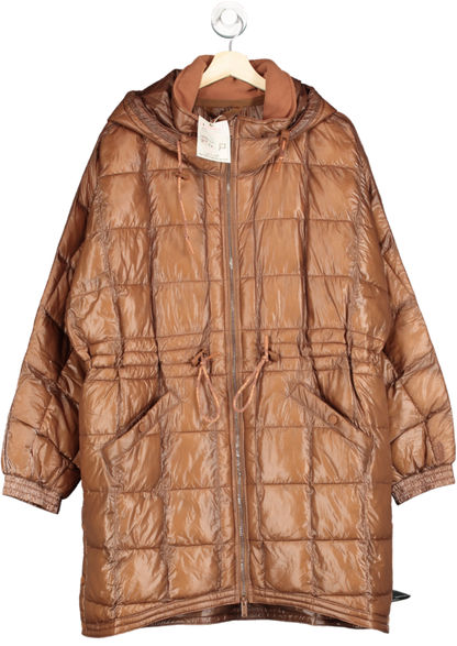 FREE PEOPLE MOVEMENT Brown Patricia Packable Poncho Puffer XL