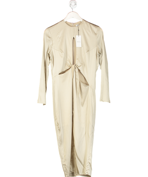 Mother Of All Beige Rose Midi Dress UK S