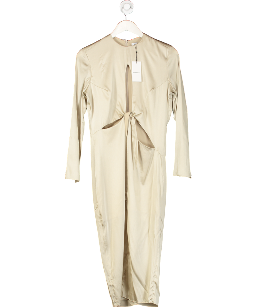 Mother Of All Beige Rose Midi Dress UK S