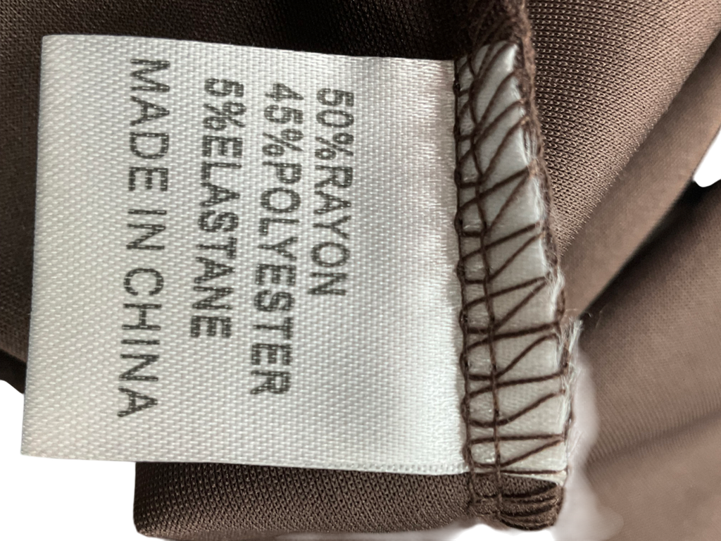 White Fox Brown Sleeveless Mini Dress UK XL