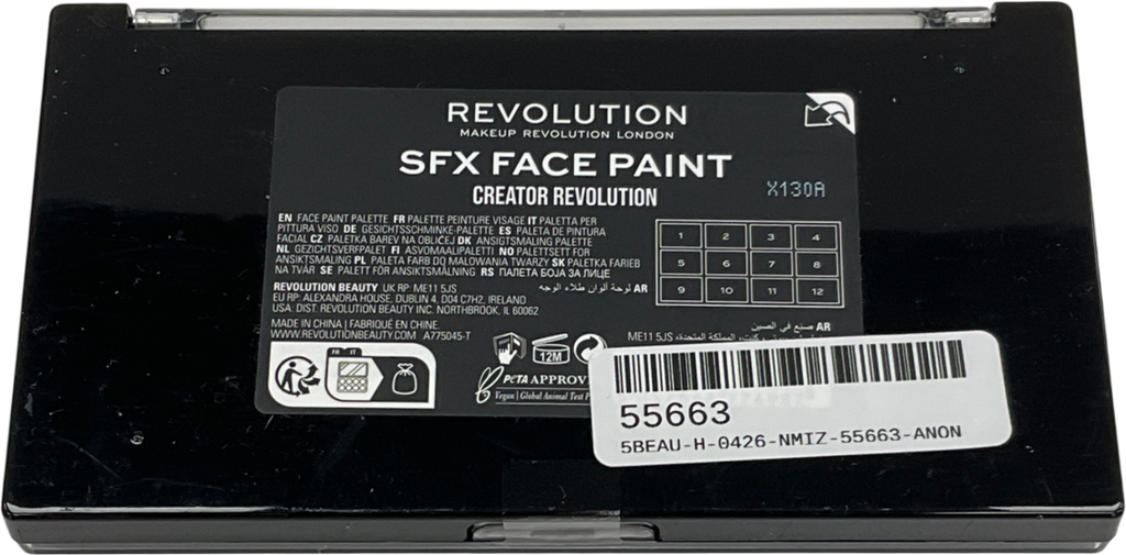Revolution Sfx Face Paint Palette Sfx Face Paint 1g