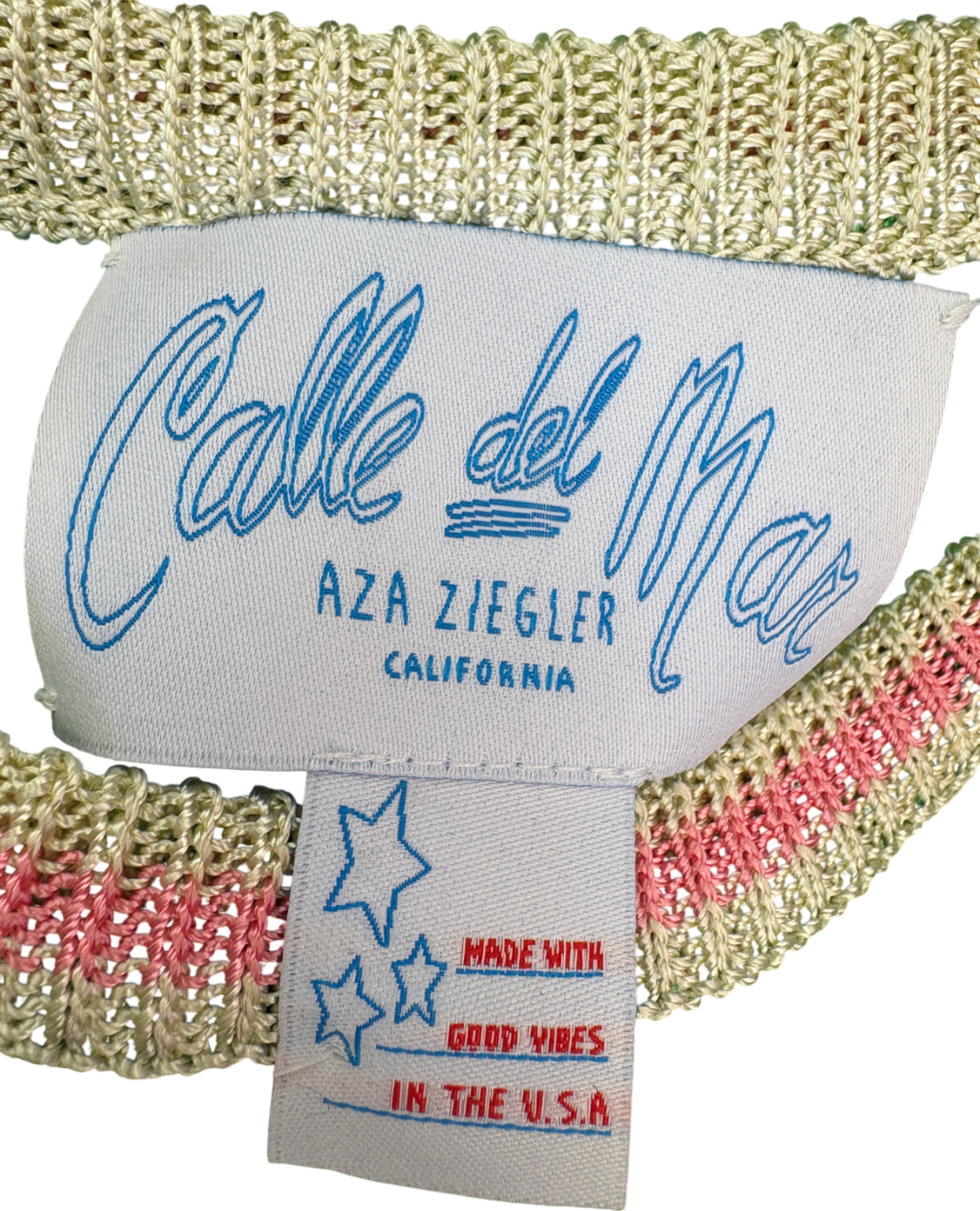 CALLE DEL MAR Green Scoop Neck Ribbed Knit Midi Dress UK S