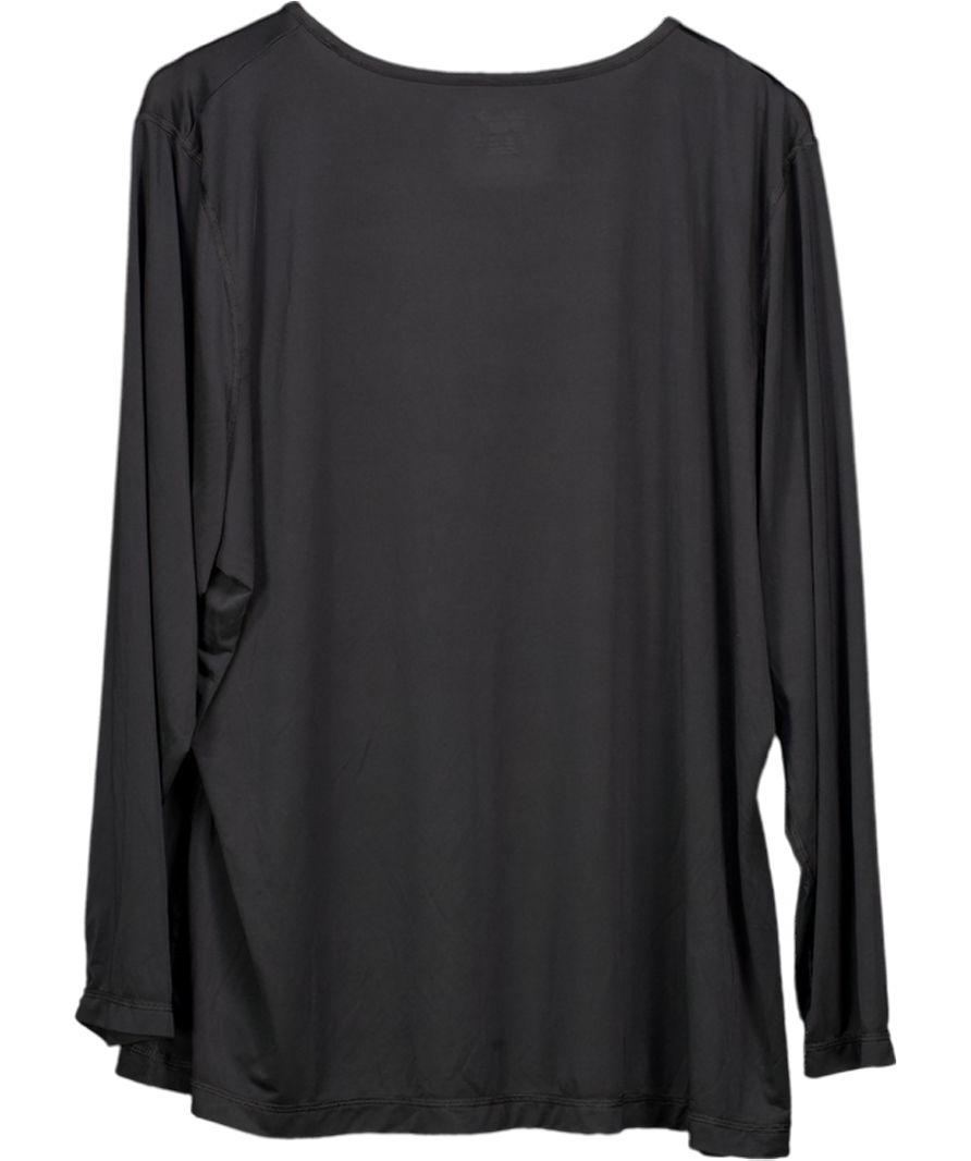 Lands end Black Long Sleeve Round Neck Top UK 28