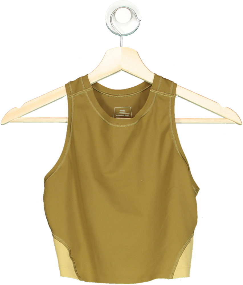 On Running Mustard Movement Crop UK XS
